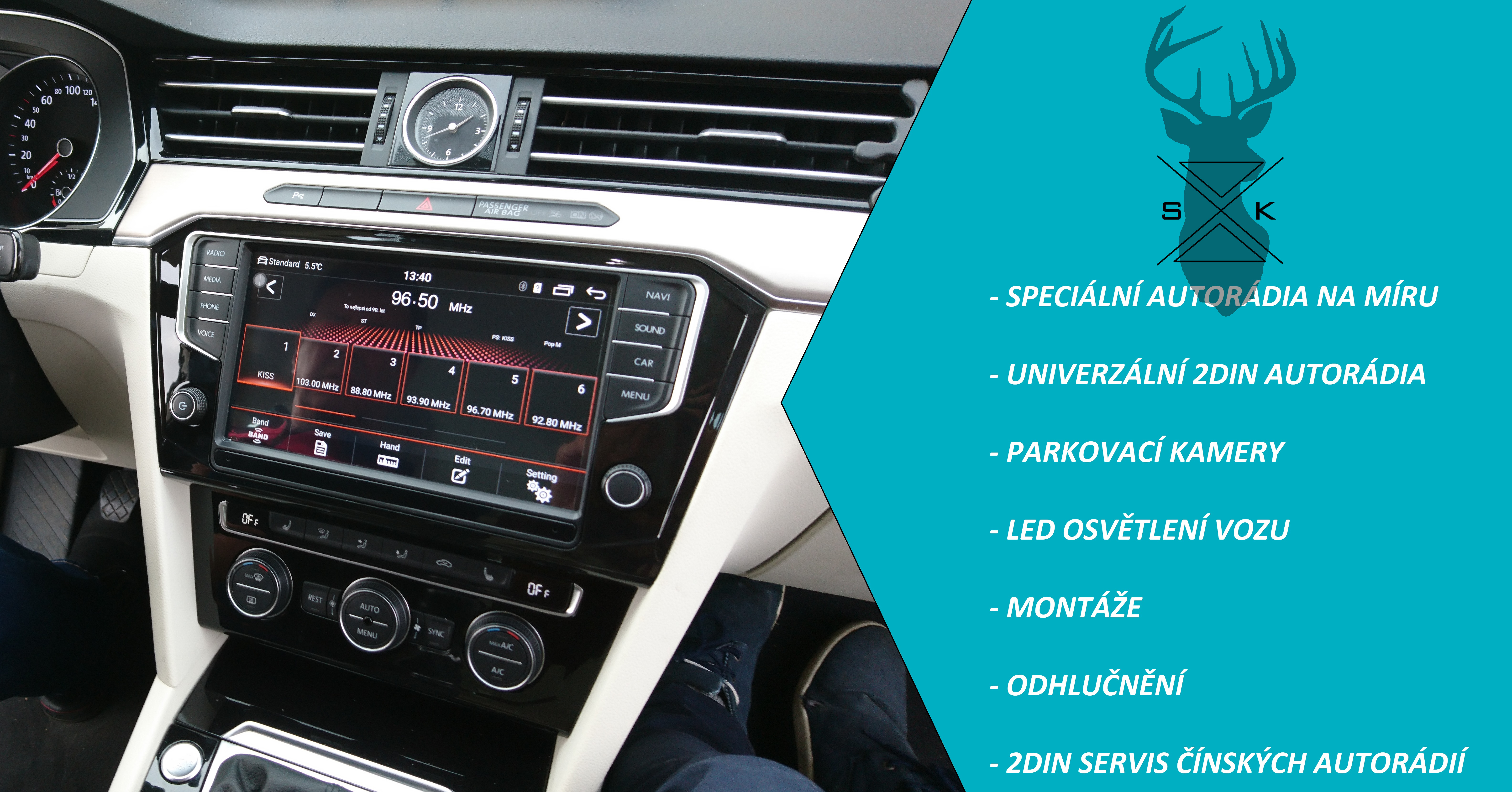 nejkvalitnější autorádio vw passat b8 s android systémem mirrorlink android auto carplay_1